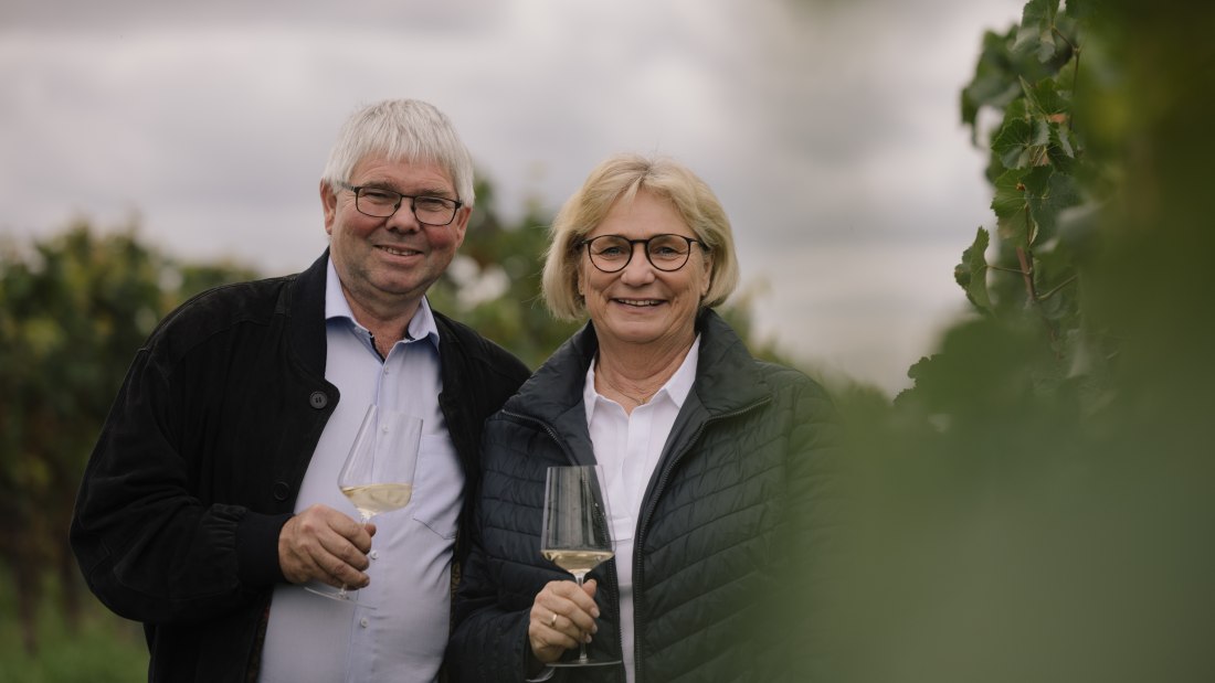 Hedda und Roland im Zechberg - Weingut Dr. HInkel, © Sven Hasselbach