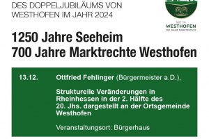 Vortrag 13.12, © Gemeinde Westhofen