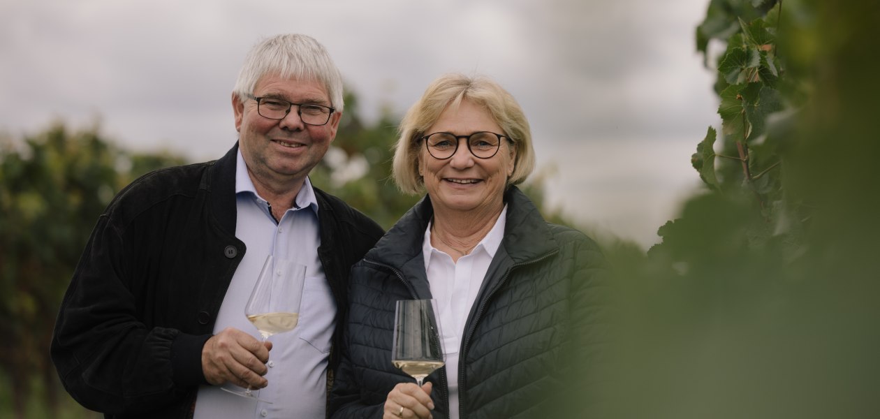 Hedda und Roland im Zechberg - Weingut Dr. HInkel, © Sven Hasselbach