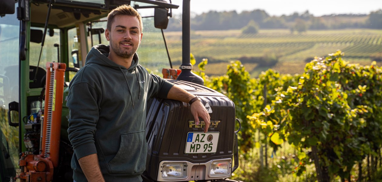 Mark Hahn Weine_Traktor, © Mark Hahn Weine Weingut Hahn GbR