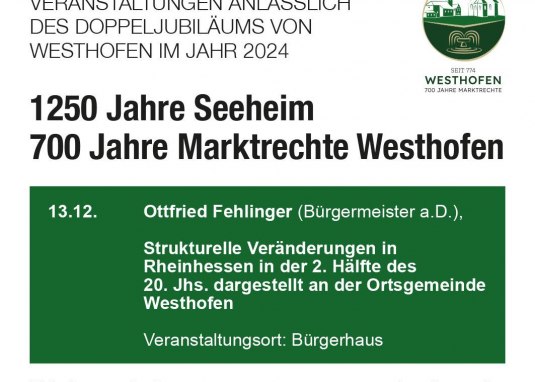 Vortrag 13.12 © Gemeinde Westhofen